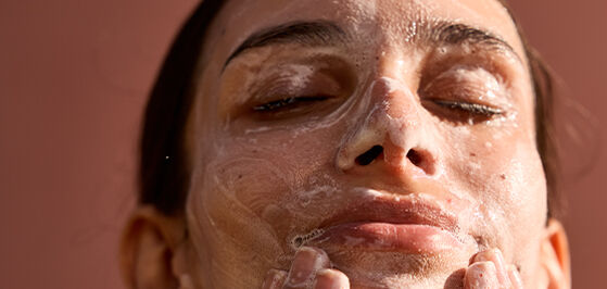 exfoliate gently your face with our skin care scrub