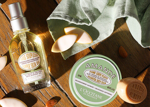 HOW TO FIRM & REFINE
WITH ALMOND BODY CARE