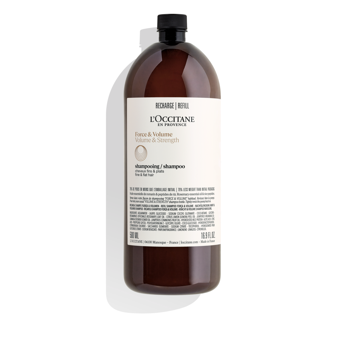 L'Occitane Volume & Strength Shampoo Refill - New 500Ml 11RS500FV25