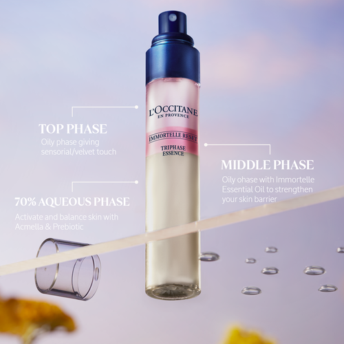 Immortelle Tri-phase Reset Essence 50ml | L'Occitane New Zealand