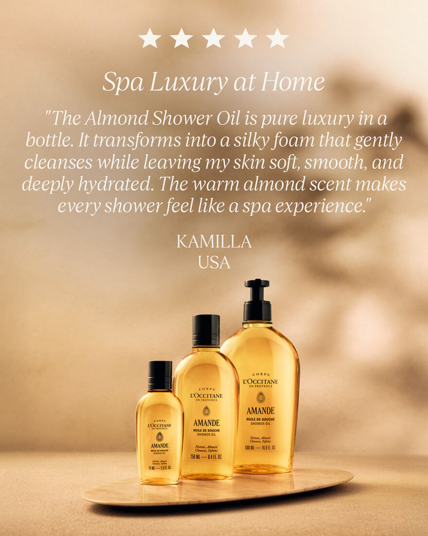 view 7/10 of Luxury Size Almond Shower Oil, , AURECT