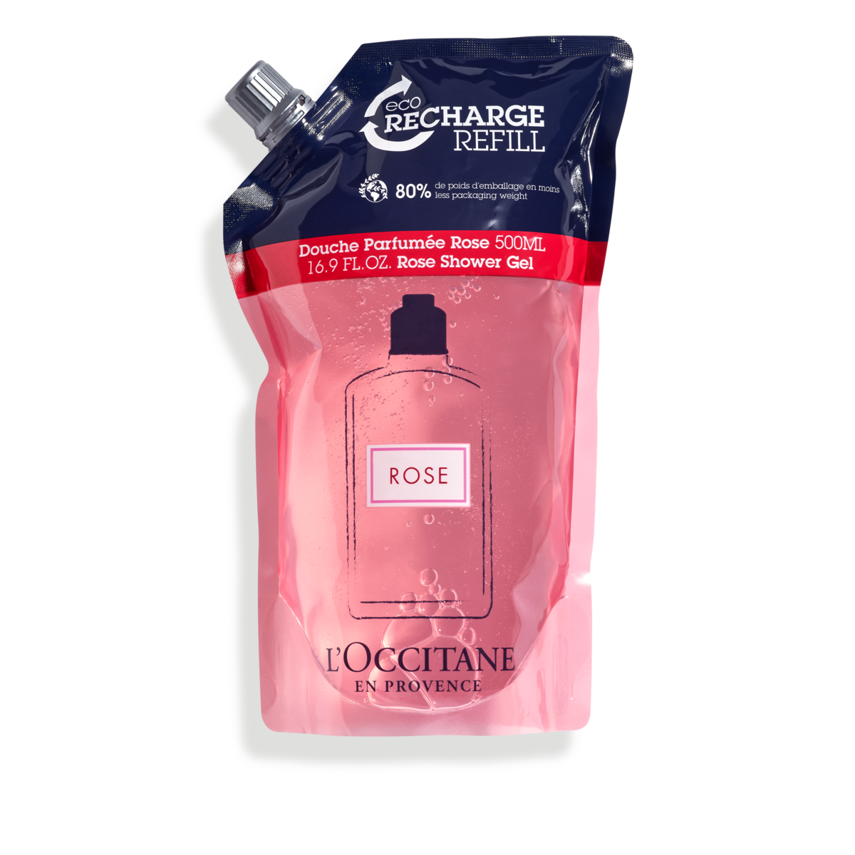 L'Occitane Rose Shower Gel Eco-Refill - Hydrating & Floral Fragrance 500Ml 24RG500R23