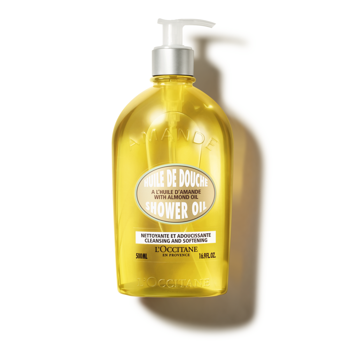 L'Occitane Luxury Size Almond Shower Oil - Hydrating & Softening Cleanser 500Ml 29HD500A22
