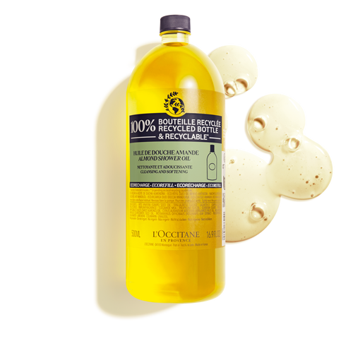 view 1/2 of Almond Shower Oil Refill 500 ml | L’Occitane en Provence