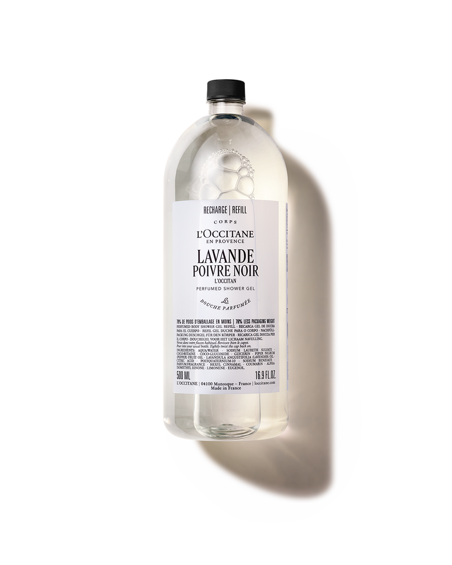 Lavande Poivre Noir Shower Gel Refill 500 ml | L&rsquo;Occitane en Provence