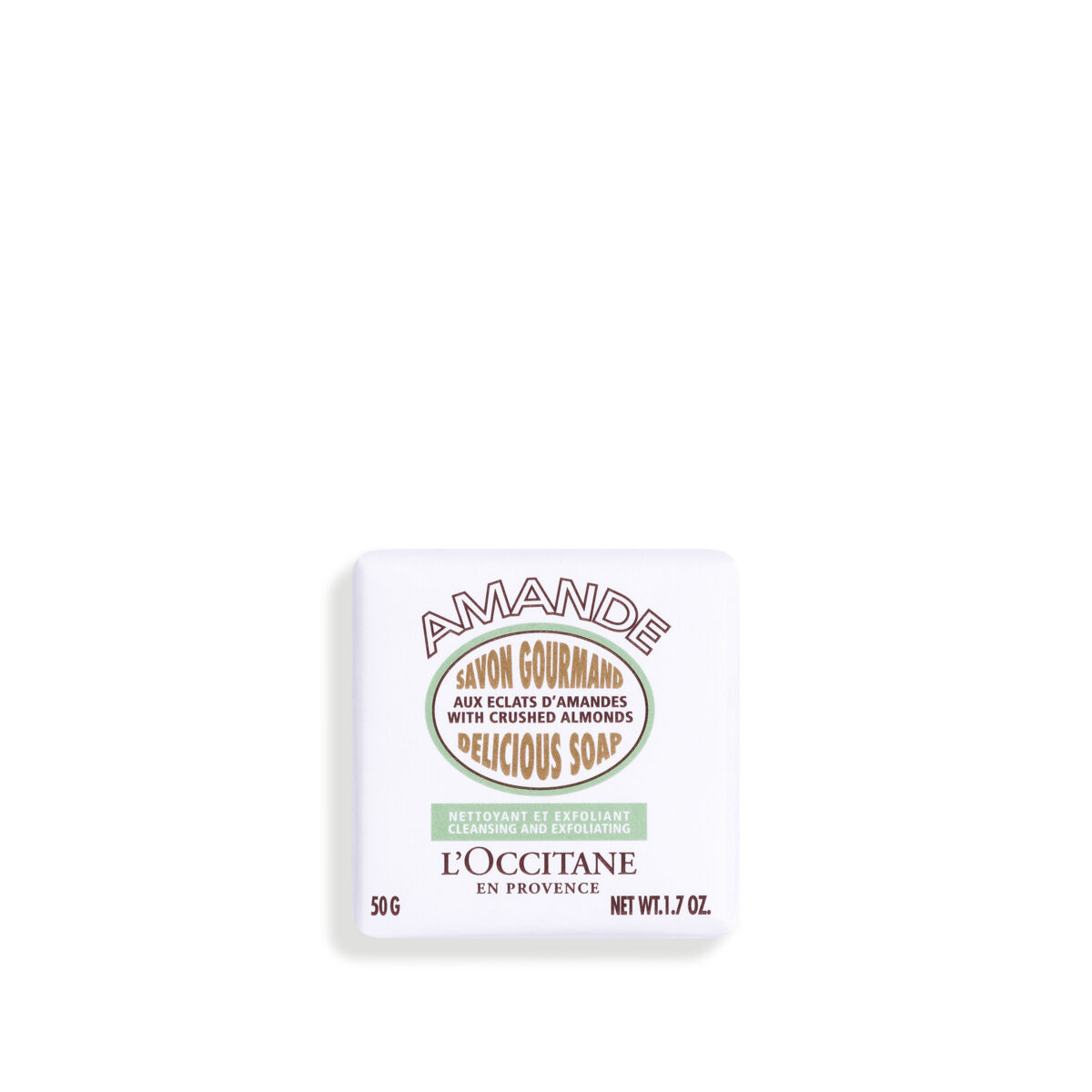 L'Occitane Almond Delicious Soap - Gently Exfoliating & Nutty Scent 50G 29SA050A22